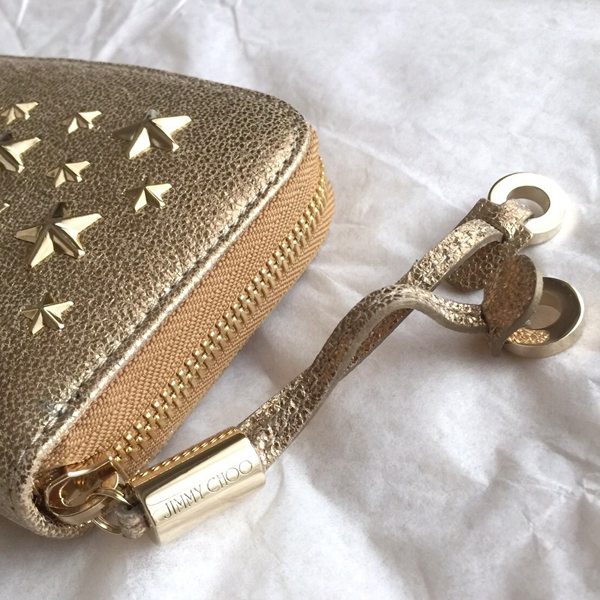 JIMMY CHOO ジミーチュウコピー ★新作フィリパ FILIPA 長財布 GOLD ギフト